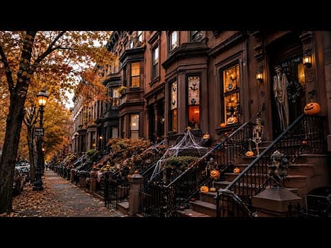 Autumn in New York 🌃🍁cozy ambiance w| light Jazz music 