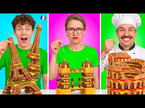 🍔 GLOBAL BURGER BATTLE! Who can create the most iconic dish by 123 GO! Challenge