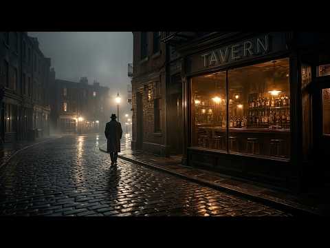 All-Night Diner Noir — 1 Hours of 1940s–1950s Jazz for Focus &amp; Unwind | Rainy Midnight Bar