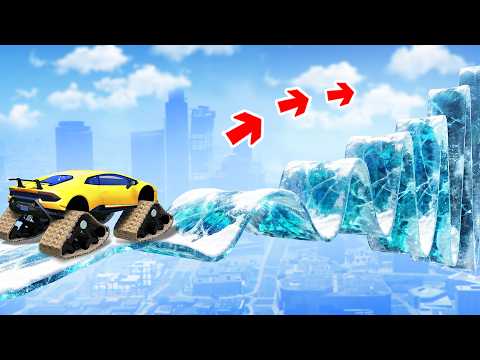 Can a monster truck drive on ice in GTA 5? - GTA 5 Experiment