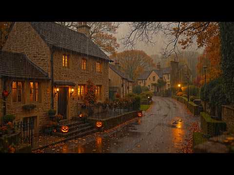 You're Walking through the Last Rain of Halloween | Dark Academia Piano for a Quiet Autumn Night