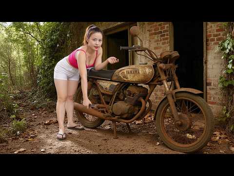 Full Restoration: Genius Girl Revives a 1990s Yamaha YBR125 Left Abandoned for 25 Years