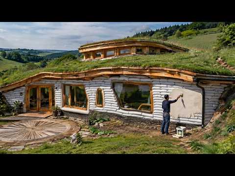 Man Builds an Off-Grid Workshop Using Earthbags | Start to Finish@Kris Harbour Natural Building