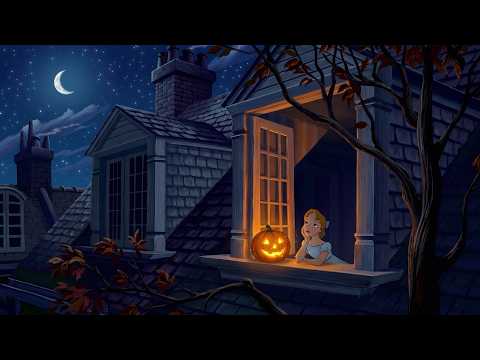 a calm & dreamy autumn night, listening to oldies playing in another room | relaxing asmr
