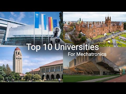 Top 10 Universities for Mechatronics Engineering || World Wide