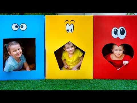 خمسة أطفال يلعبون الألغاز المنطقية لإنقاذ أبي