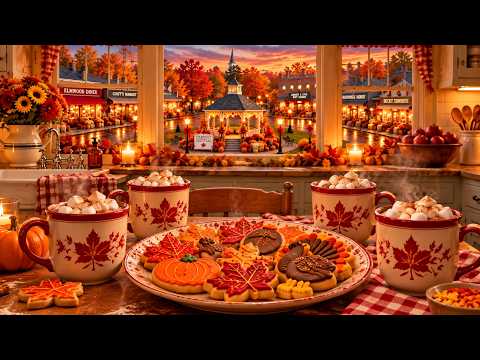 Cozy Autumn Baking in Elmwood | 1950s Kitchen · Warm Vintage Jazz Music (3 Hours) · Thanksgiving