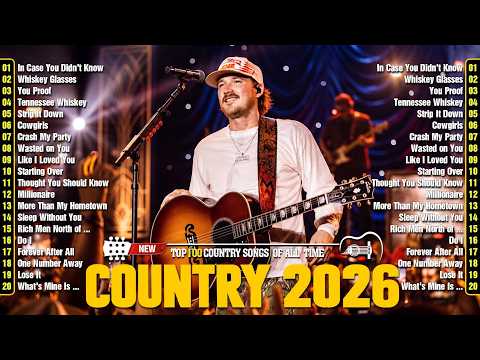 Morgan Wallen, Luke Combs, Brett Young, Chris Stapleton, Kane Brown, Luke Bryan 🎵 Country Songs 2026