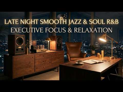 Smooth Jazz & Soul R&B Instrumental | Vintage Amplifier & Speakers – Late Night Office for Focusing