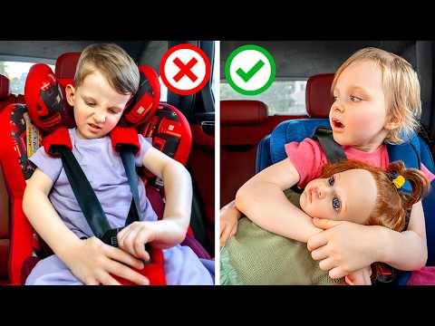 Dad Teaches Kids Car Safety Rules! A Funny Family Adventure! 🚗🛠️⚡