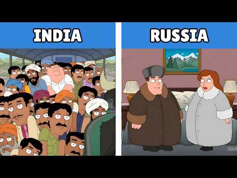 Every Country Roasted in Family Guy