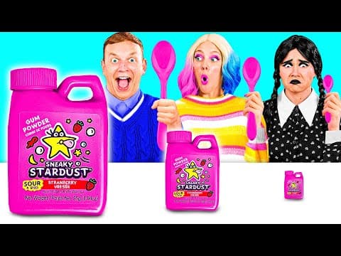 Big, Medium and Small Plate Challenge | Funny Food Challenges