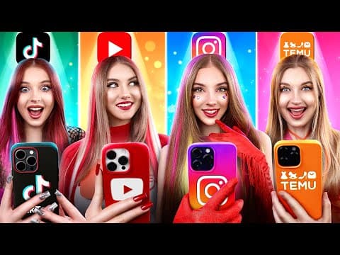 Fata Instagram vs Fata TikTok vs Fata YouTube vs Fata Temu! Daca Retelele Sociale Ar Fi Oameni