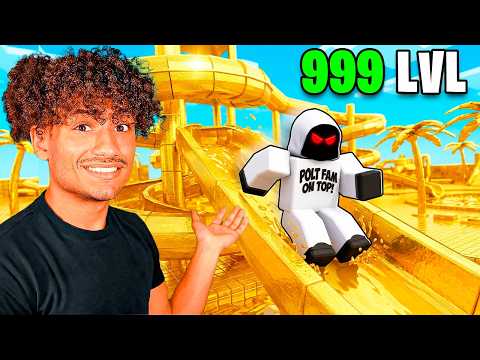 Spending $8,532,692 To Build The TALLEST WATER SLIDE In Roblox..