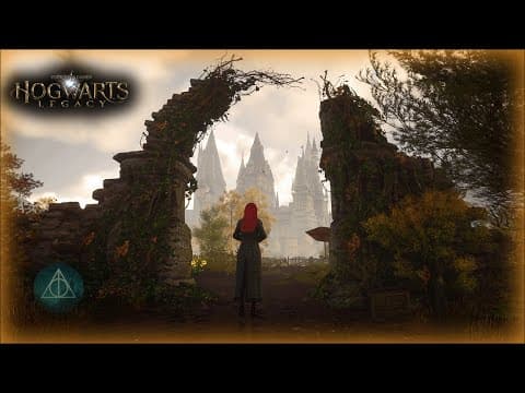 Hogwarts Legacy Full Map Walking Tour on a Rainy Afternoon (4K Cozy Ambience)
