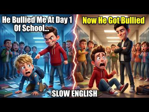 New Kid Punished on 1st Day of School |Slow English Practice For Beginners|