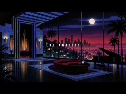 Los Angeles Mansion Views – Vintage 90s Noir Jazz Mix for Late Night Relaxation | Art Deco Lounge