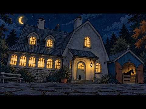 the farm grows quiet on a 1940s night 🌙 | soft vintage oldies jazz | read, relax & sleep