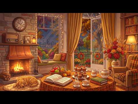 Nostalgic 1950s Oldies Playing in Another Room at Grandma’s Cozy Home on a Peaceful Autumn Evening