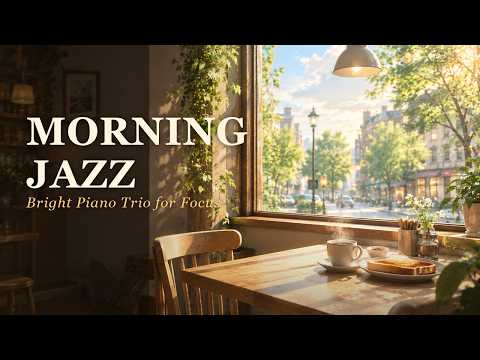 Morning Jazz Café ☀️ Bright Piano Trio for Focus & a Fresh Start | 1.5 Hours