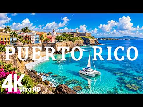 Puerto Rico 4K 🇵🇷 | Colorful San Juan, Turquoise Beaches & Caribbean Paradise | Deep House