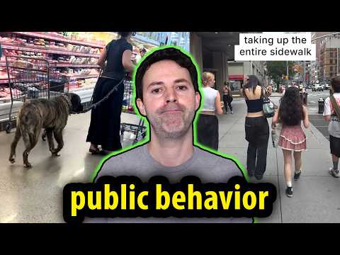 People don't know how to act in public