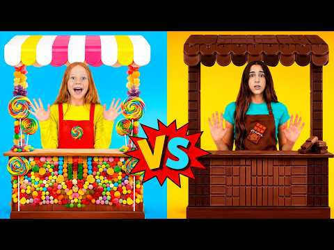Nastya and Evelyn try a fun cooking challenge