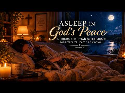 3 Hours Christian Sleep Music for Deep Sleep & Relaxation | Asleep in God's Peace 🌙  |  (No Lyrics)