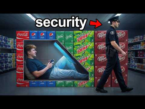 I Secretly Hid in a Grocery Store Overnight!