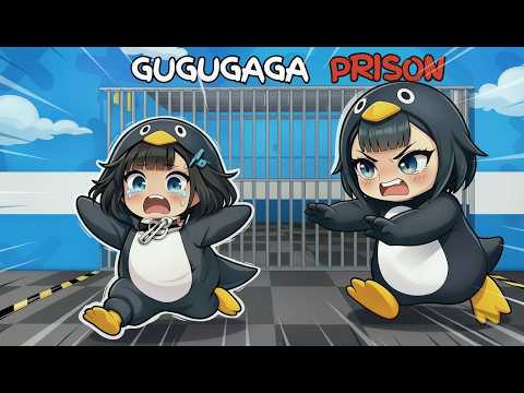 GUGUGAGA Penguin Plays: GUGUGAGA’S Prison Run! 🐧 (Roblox Obby)