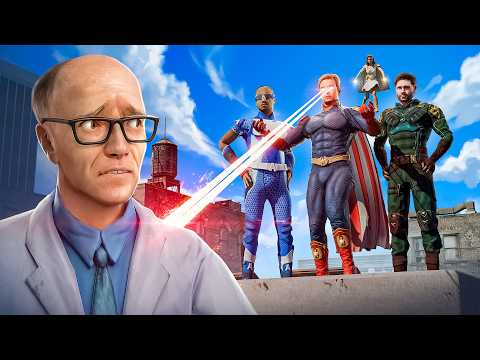100 PLAYERS vs ALL SUPERHEROES from THE BOYS in Garry's Mod