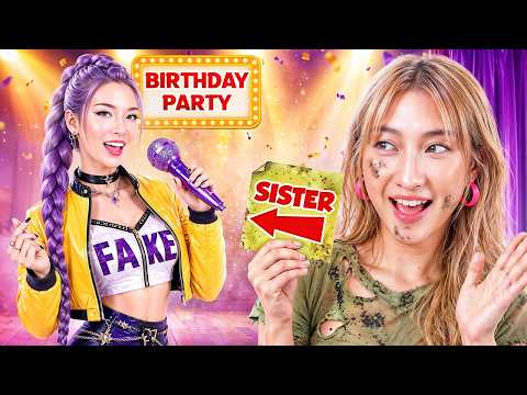 Poor Girl Became Rich Girl! Poor Family In Rich Birthday Party
