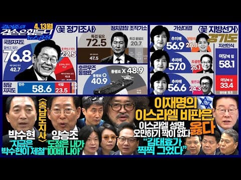 김어준의 겸손은힘들다 뉴스공장 2026년 4월 13일 월요일 [이원택, 겸손NSC, 홍사훈X노영희X주진우X박선원, 여론조사, 박수현, 양승조]