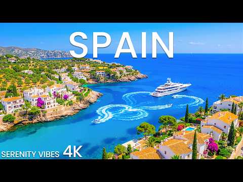 Spain 4K Drone Footage | Golden Beaches, Historic Wonders & Endless Mediterranean Blue 🌊