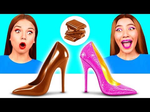 Real Food vs Chocolate Food Challenge