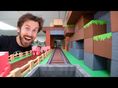 This Minecraft Train System Took Over Our Office