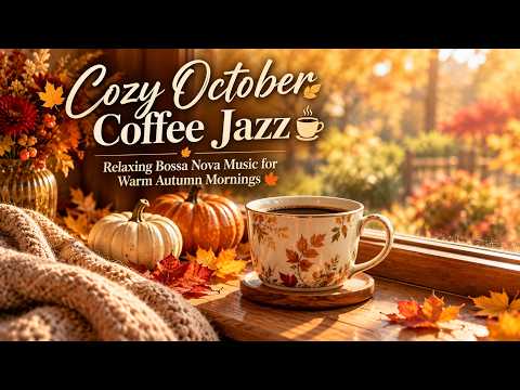 October Coffee Jazz 🍂 Relaxing Bossa Nova & Warm Autumn Cafe Music for Study & Work