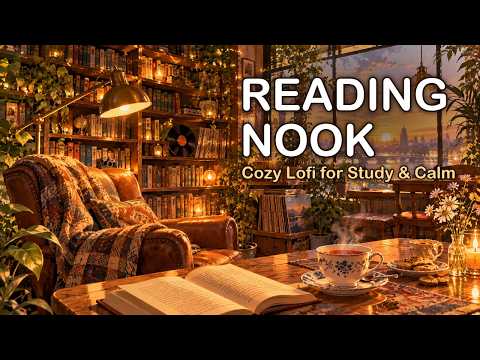 Cozy Reading Nook 📖 Soft Lofi Piano & Guitar for Study, Reading & Calm | 85 Minutes
