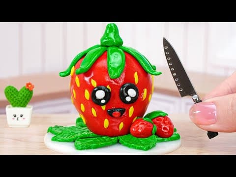 🍓 Cutest Realistic Miniature Strawberry Cake Decorating 🍓 1000+ Miniature Ideas By Mini Cakes Making