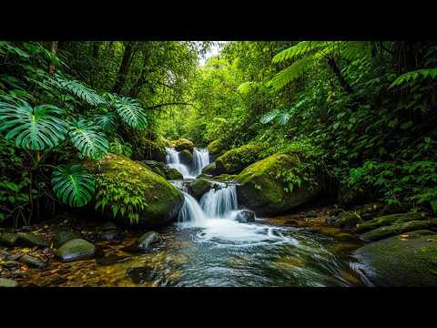 River Flowing Birds Chirping | Natural Forest Sounds for Sleeping, Relaxation, and Mental Clarity