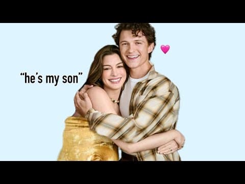 Tom Holland & Anne Hathaway being an adorable duo for 8 minutes straight