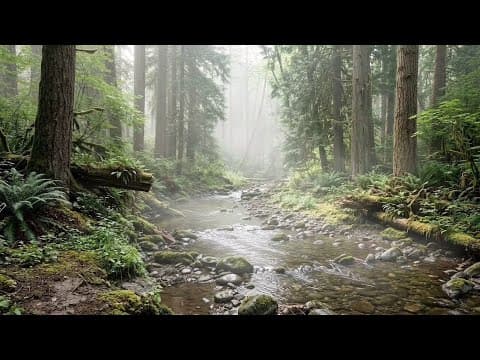 10 Hours of Relaxing Forest Stream Sounds 🌿 Gentle Creek & Peaceful Nature Sounds for Sleep & Study
