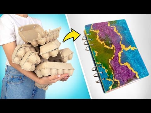 Increíble cuaderno de papel hecho a mano