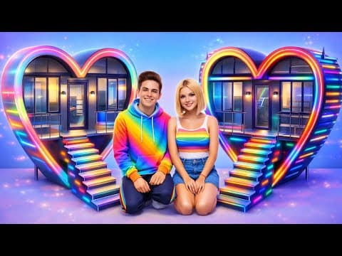 From a basic bedroom to a luxurious rainbow bedroom 🌈 Extreme transformation!