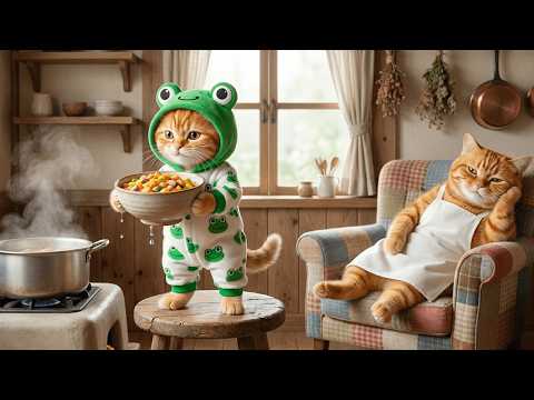 Ginger Kitten Worked So Hard… And Sold His Favorite Toy to Help Mama Cat 🐱💖