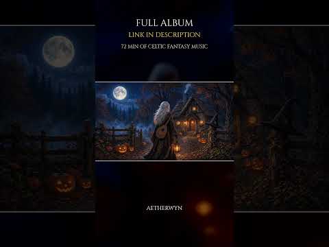 Halloween Night at the Witch's Cottage 🎃 | Celtic Halloween Music #shorts
