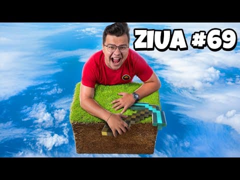 100 ZILE in ONE BLOCK MINECRAFT in VIATA REALA !!!
