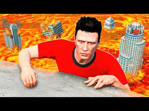 Supravietuiesc unui TSUNAMI de LAVA in GTA 5!