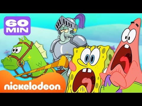 Bob Esponja | ¡Más de 60 MINUTOS de los Momentos Más Graciosos de NUEVOS Episodios de Bob Esponja! 🤣