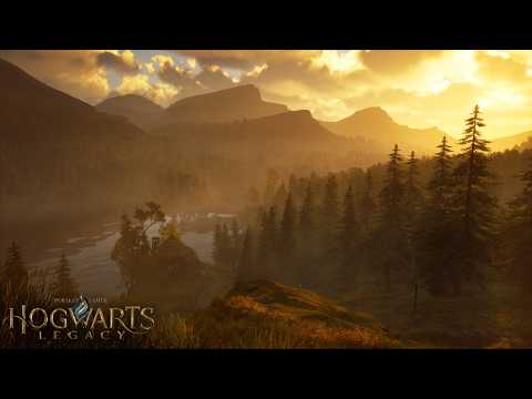 [4K] Golden Autumn Stroll in Hogwarts Legacy 🍂 | 1st Person (Harry Potter Music &amp; Ambience)